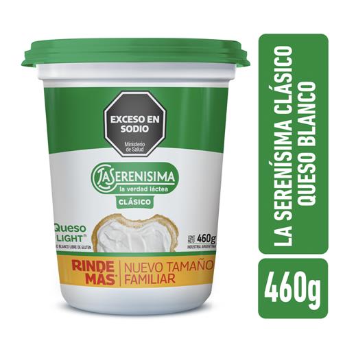 Queso LA SERENISIMA Clásico 460 G Libre De Gluten