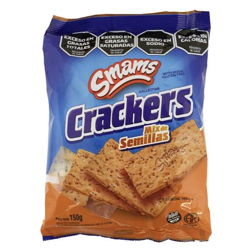 Galletitas Crackers Con Semillas Smams 150g
