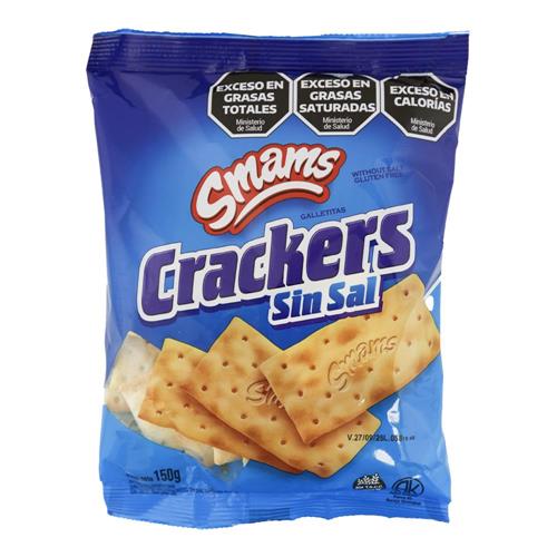 Galletitas Crackers Sin Sal Smams 150g
