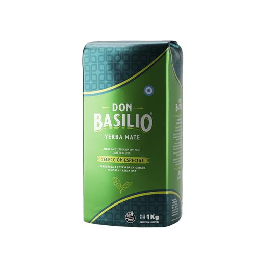 Yerba Mate Don Basilio Con Palo Paquete 1 Kg