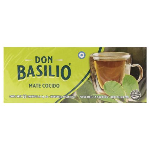 Mate Cocido X25 Saquitos Don Basilio 75g