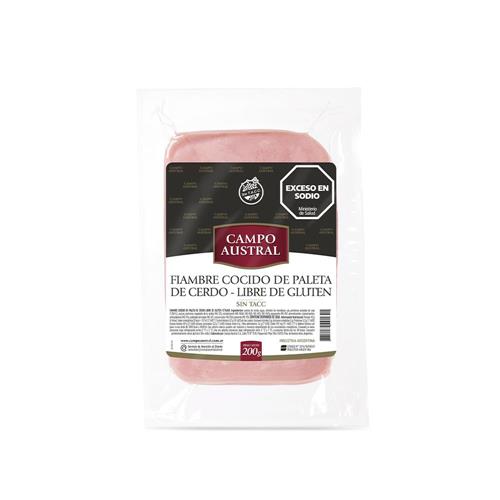 Fiambre Cocido De Paleta Campo Austral 200g