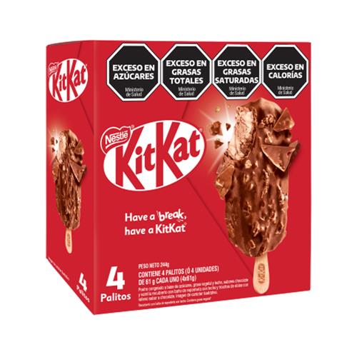 Palito Helado X4 Unidades Kit Kat 244g
