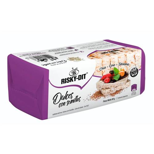 Galletas De Arroz Integral Dulce Con Semillas Risky Dit 100g