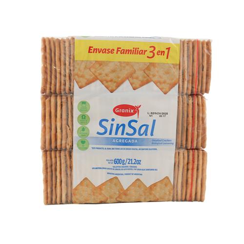 Galletitas Sin Sal Granix 600g