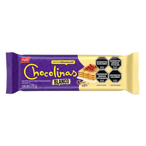 Galletitas Dulces Chocolate Blanco Chocolinas 170g