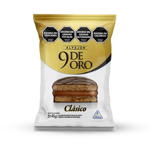 Alfajor Clasico 9 De Oro 46g