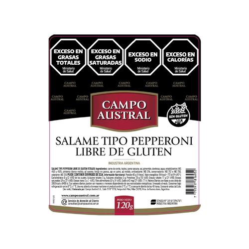 Salame Tipo Pepperoni Campo Austral 120g