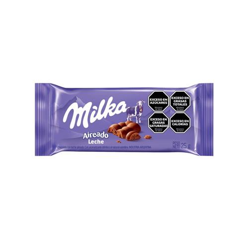 Chocolate Aireado Con Leche Milka 25g