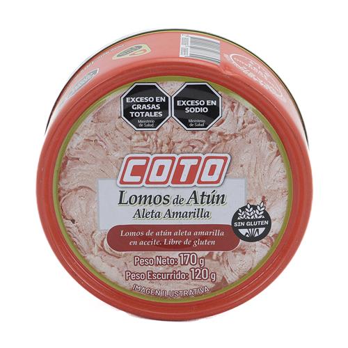 Atún aleta amarilla en aceite COTO 170g