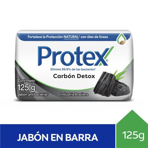 Jabón Antibacterial Carbón Detox Protex 125g