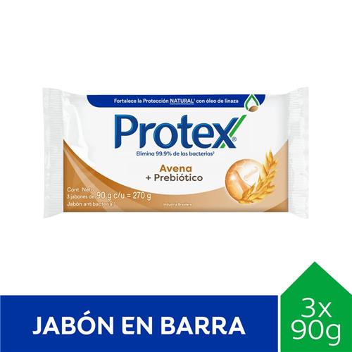 Jabón Antibacterial Avena + Prebiótico Protex 270g