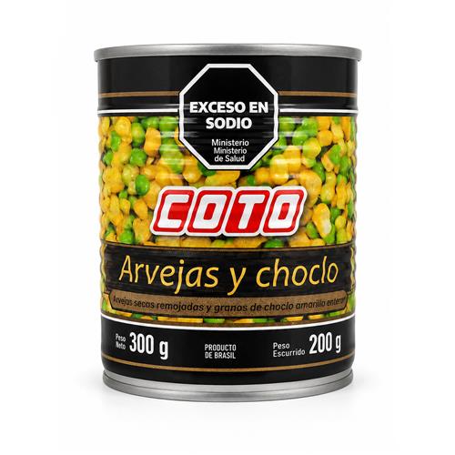 Arvejas y Choclo COTO 300g