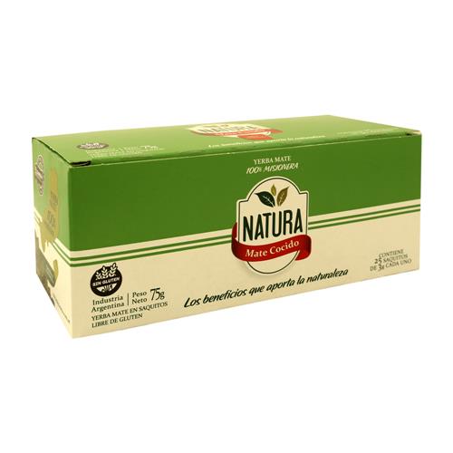 Mate Cocido X25 Saquitos Natura 75g