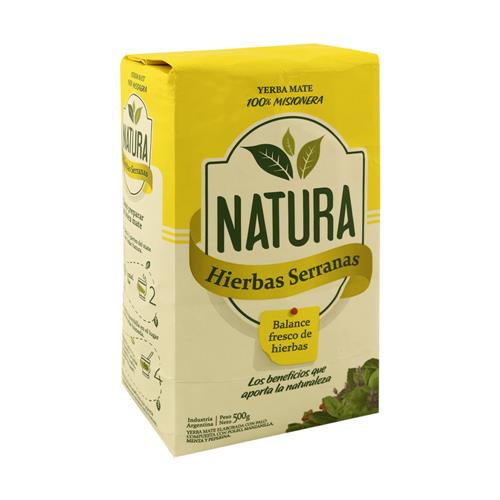 Yerba Mate Con Hierbas Serranas Natura 500g