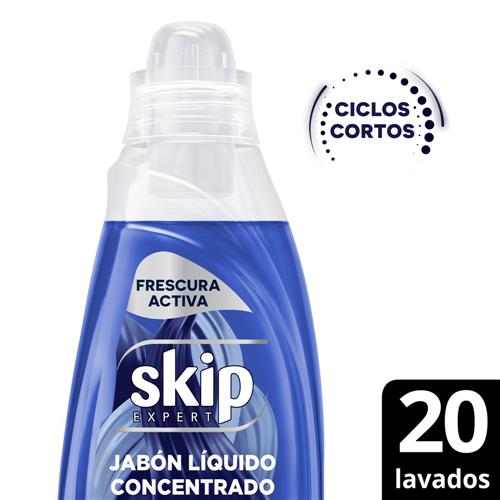 Jabón Líquido Concentrado SKIP Para Ciclo Corto Frescura Activa Botella 800 Ml