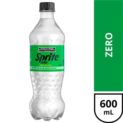 Gaseosa Sprite Zero Lima-Limón 600 Ml