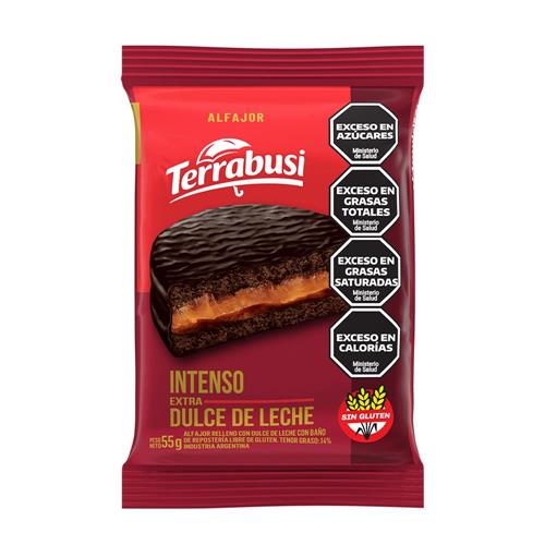 Alfajor Dulce De Leche Intenso Terrabusi 55g