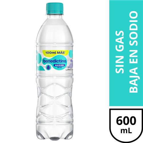 Agua Mineralizada BENEDICTINO Sin Gas 600 Ml