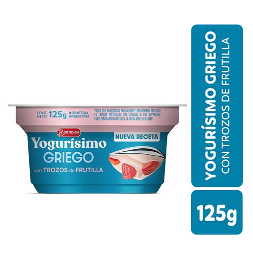 Yogur Griego con Frutilla Yogurísimo 125g