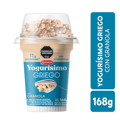 Yogur Griego Con Granola YOGURISIMO 168g