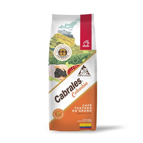 Café Tostado En Grano Colombia Cabrales 500g