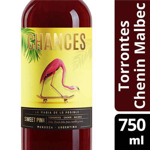 Vino Rosado Torrontés Chenin Malbec Chances 750ml