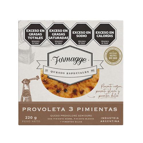 Queso Provoleta 3 Pimientas Formagge 220g