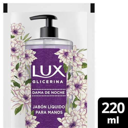 Jabón Liquido Glicerina Dama De Noche Lux 220ml
