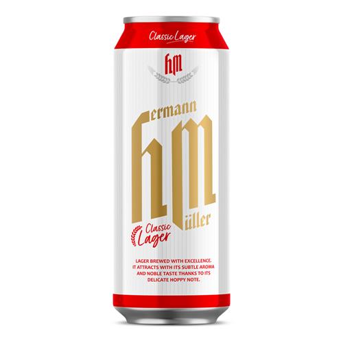Cerveza Lager Classic Hermann Muller 500ml