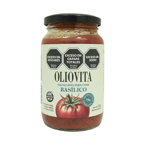 Salsa De Tomate Basílico Oliovita 340g