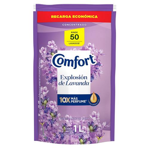 Suavizante Para Ropa Explosión De Lavanda Comfort 1l