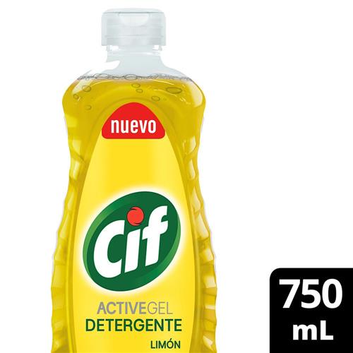 Detergente Concentrado CIF Active Gel Limón 750 ml