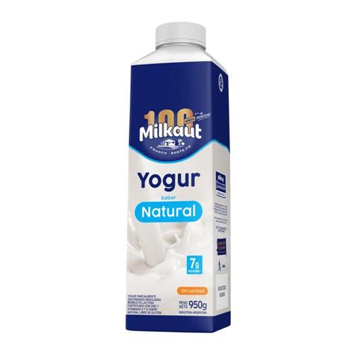 Yogur Bebible Descremado Natural Milkaut 950g