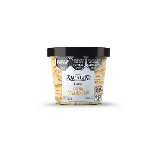 Helado D/Almendras Vacalin Pot 500 Grm