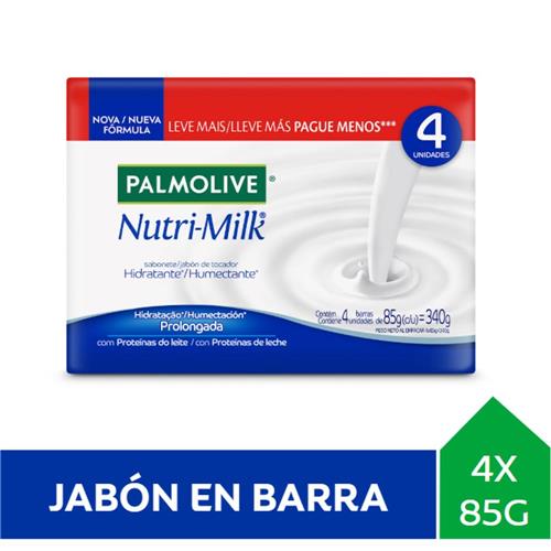 Jabón De Tocador Nutri Milk X4 Palmolive 340g