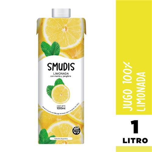 Jugo De Limón Con Menta Y Jengibre Smudis 1000ml