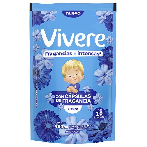 Suavizante Para Ropa Clasico Vivere 900ml