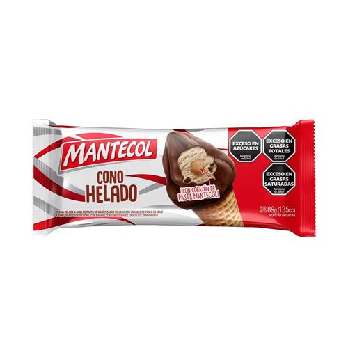 Helado Cono C/Ped.D/Mani Mantecol Paq 89 Grm