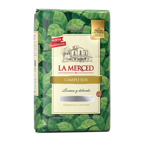 Yerba Mate La Merced Con Palo Paquete 1 Kg
