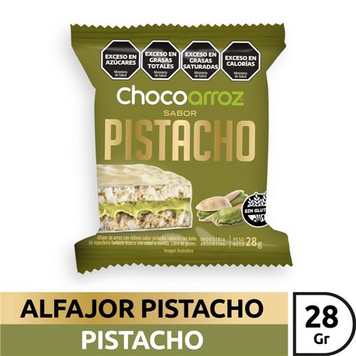 Alfajor D/Arroz Sab.Pistacho Chocoarroz Paq 28 Grm