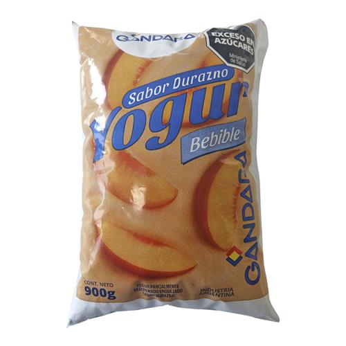 Yogur bebible parcialmente descremado sabor durazno GANDARA 900g