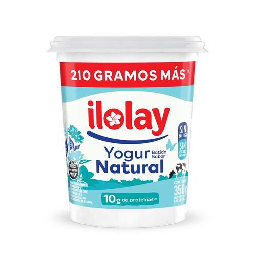 Yogur batido descremado sabor natural ILOLAY 350g