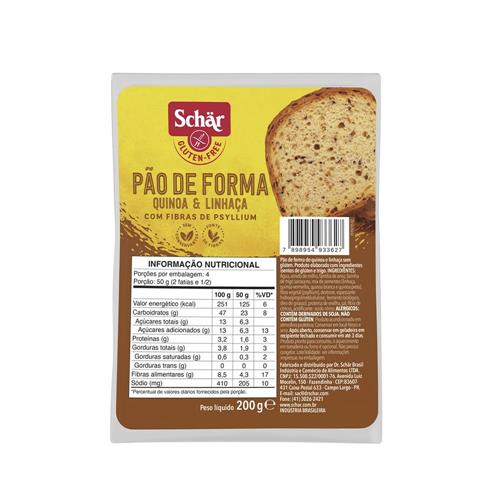 Pan de quinoa y lino SCHAR 200g