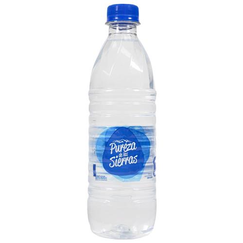 Agua sin gas de mesa PUREZA DE LAS SIERRAS 500ml