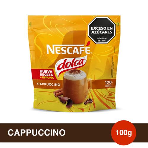 Café Instantáneo NESCAFÉ® Dolca® Mixes Cappuccino - Doypack x100gr