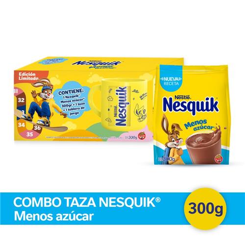 Combo Nesquik® Menos azúcar Cacao En Polvo + Taza X 300gr