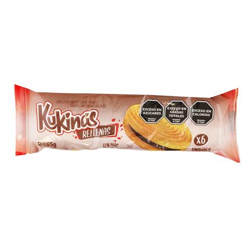 Galletitas rellenas de chocolate KUKINAS 65g
