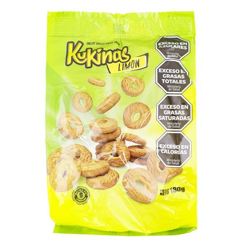 Galletitas dulces anillos de limón KUKINAS 180g