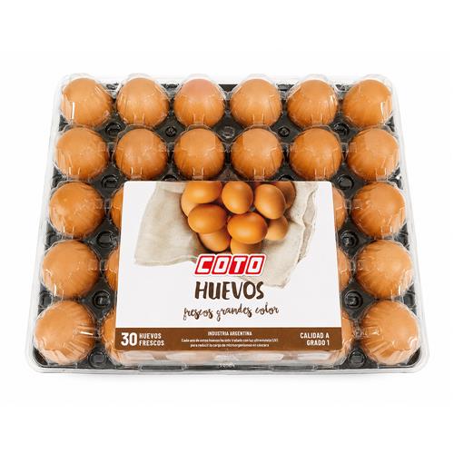 Huevo color COTO 30u